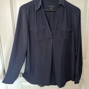 Women’s Ann Taylor Navy Blouse